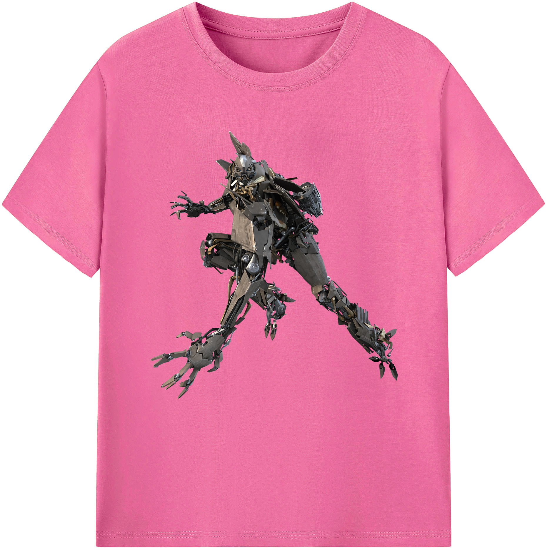 （画像用） Transformers トランスフォーマー レディースカジュアルプリントTシャツ（綿100％）